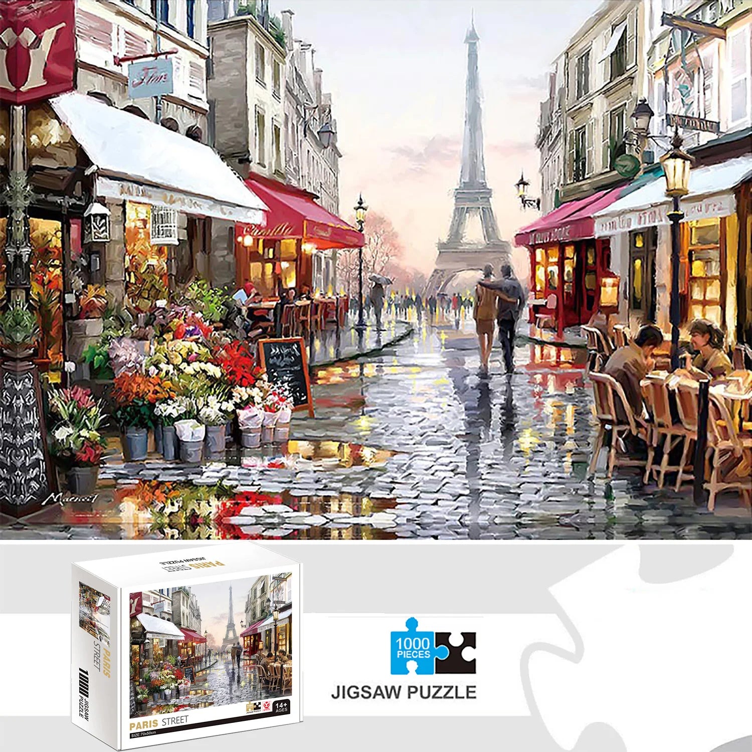 Puzzle 1000 Pieces - Les rues de Paris