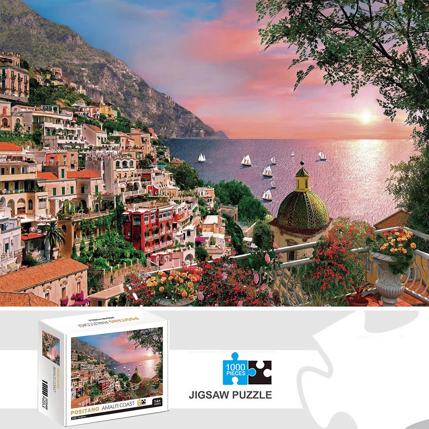 Puzzle 1000 Pieces Côte Amalfitaine Italie