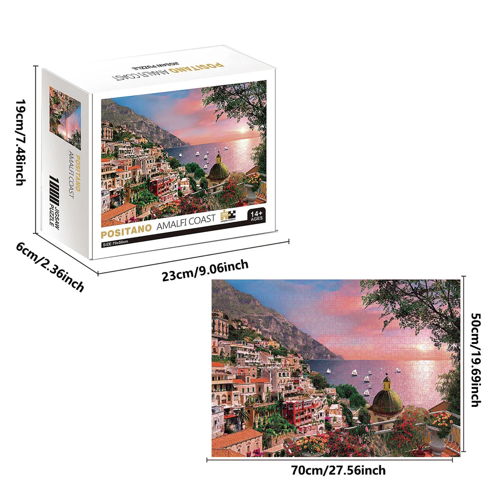 Puzzle 1000 Pieces Côte Amalfitaine Italie