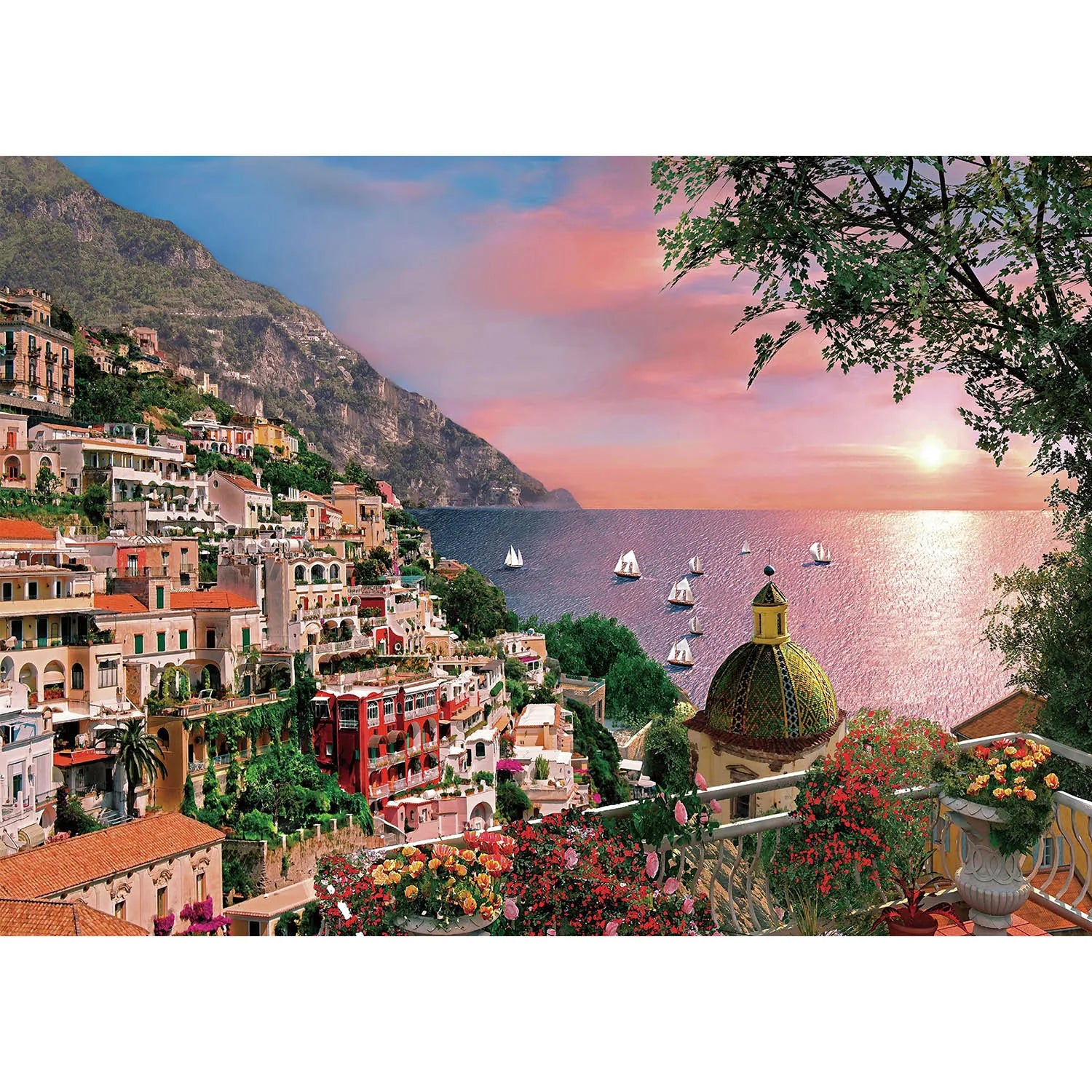 Puzzle 1000 Pieces Côte Amalfitaine Italie