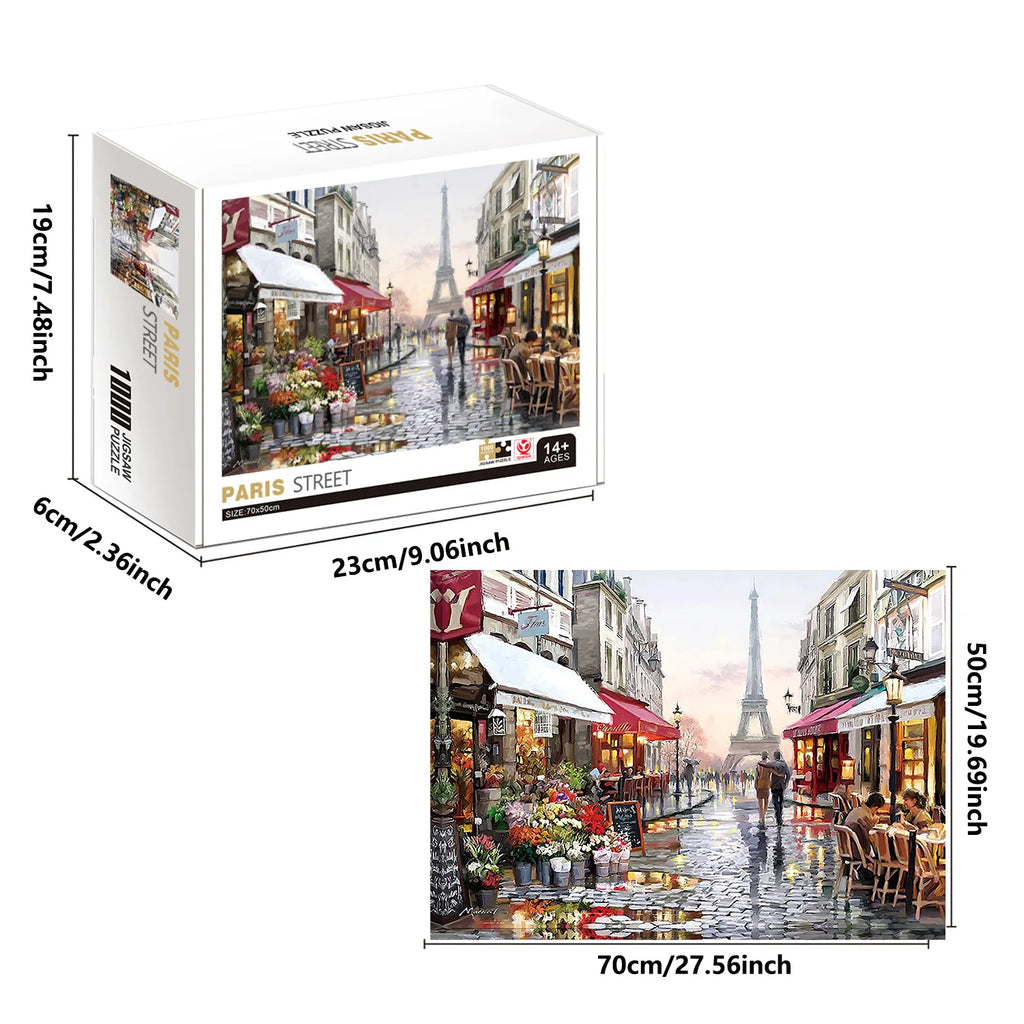 Puzzle 1000 Pieces - Les rues de Paris